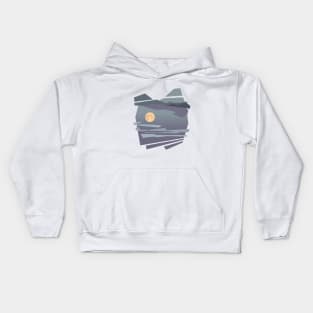 Full moon at night Kids Hoodie